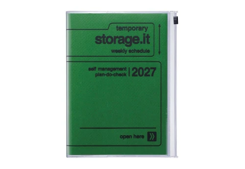 Mark's Japan Kalendarz 2026/2027 Storage.it A5 - zielony