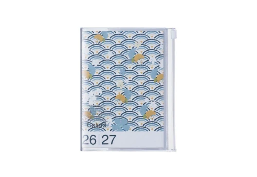 Mark's Japan Kalendarz 2026/2027 Patterns Wave A6 - zielony