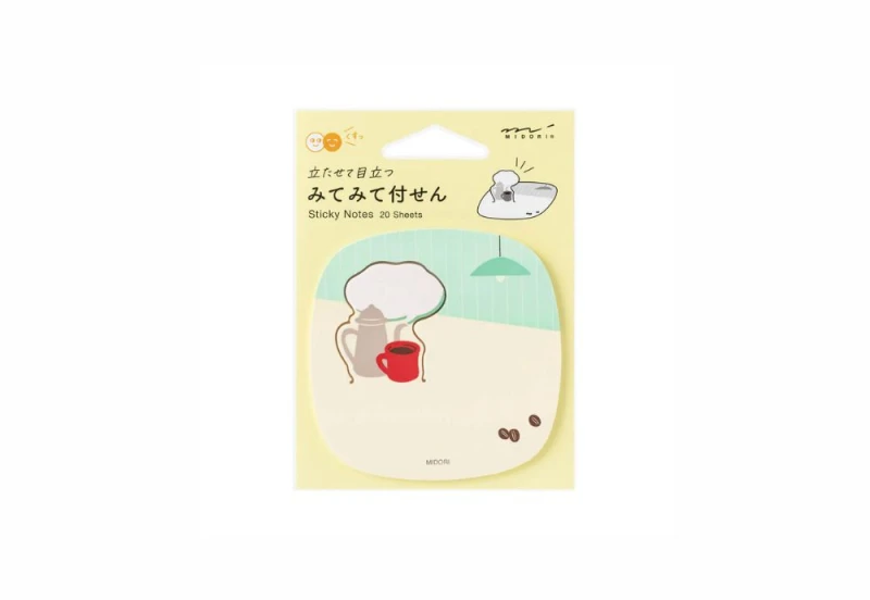 Midori Karteczki samoprzylepne Sticky Notes Pop-up - Kawa NOTEKA.jpg