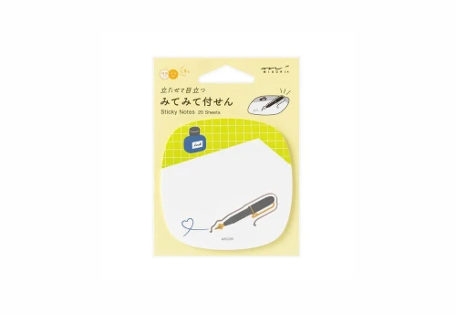Midori Karteczki samoprzylepne Sticky Notes Pop-up - Pióro i atrament
