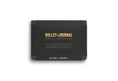 Leuchtturm1917 Bullet Journal® 3 Pocket Journal Purple - zestaw trzech notatników w kropki