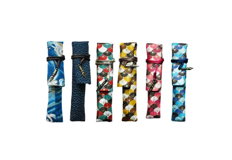 Kyokuhaku Japanese kiku pattern Pen Sleeve NOTEKA.jpg