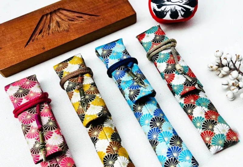 Kyokuhaku Japanese kiku pattern Pen Sleeve NOTEKA (4).jpg