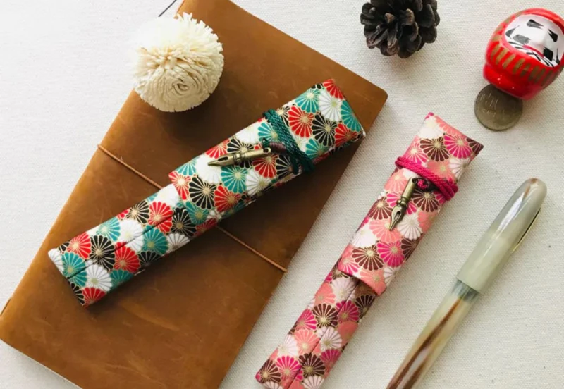 Kyokuhaku Japanese kiku pattern Pen Sleeve NOTEKA (6).jpg