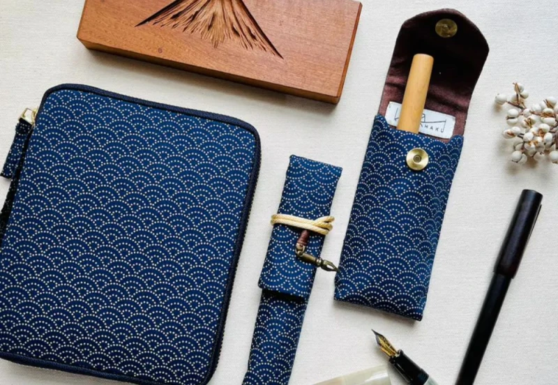 Kyokuhaku Japanese kiku pattern Pen Sleeve NOTEKA (8).jpg