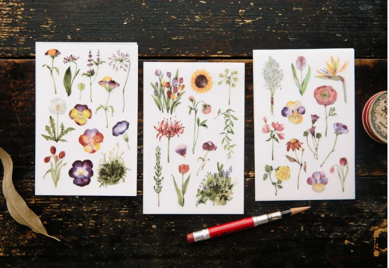 OURS Studio Naklejki transferowe - Les Fleurs NOTEKA.jpg