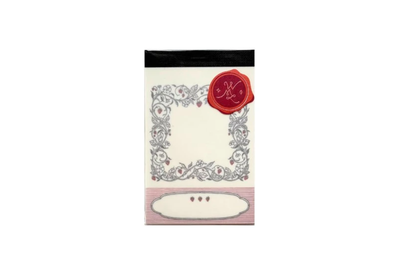 OURS Studio Strawberry Frame Letterpress Book Zestaw etykiet NOTEKA.jpg