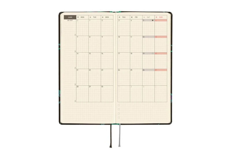 Hobonichi Techo Weeks 2027 Natal Design_ Lucky Swallow - kalendarz tygodniowy ENG NOTEKA (4).jpg