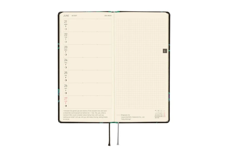 Hobonichi Techo Weeks 2027 Natal Design_ Lucky Swallow - kalendarz tygodniowy ENG NOTEKA (5).jpg