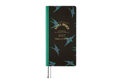 Hobonichi Techo Weeks 2027 Natal Design: Lucky Swallow - kalendarz tygodniowy ENG / Jan Start