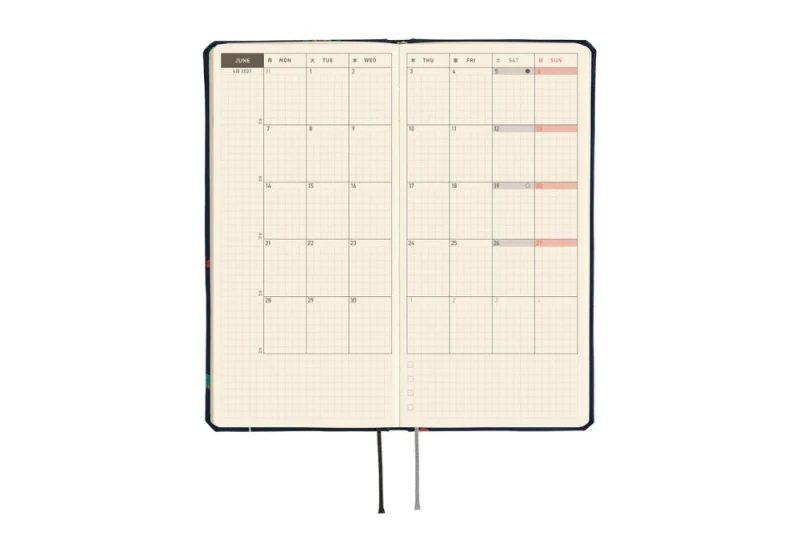 Hobonichi Techo Weeks 2027 Bow & Tie_ Candy Dream - kalendarz tygodniowy ENG NOTEKA (4).jpg