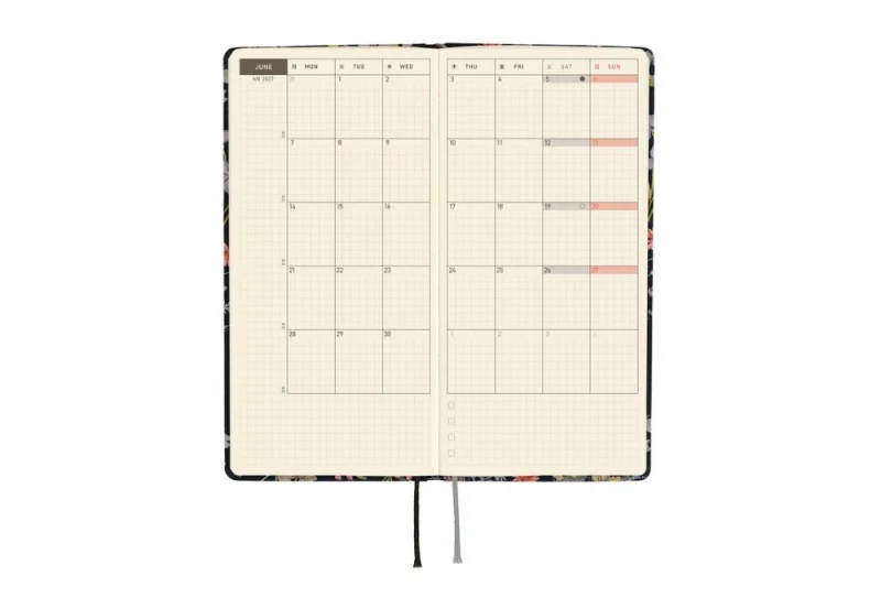 Hobonichi Techo Weeks 2027 Liberty Fabrics_ Floral Remedy - kalendarz tygodniowy ENG NOTEKA (4).jpg