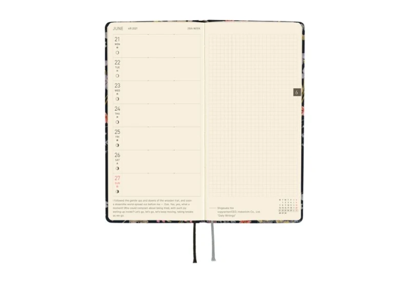 Hobonichi Techo Weeks 2027 Liberty Fabrics_ Floral Remedy - kalendarz tygodniowy ENG NOTEKA (5).jpg