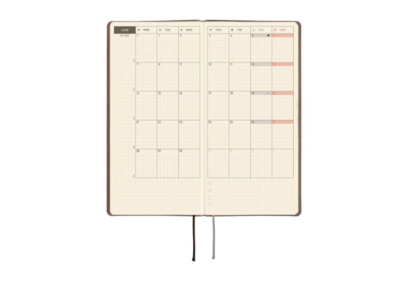 Hobonichi Techo Weeks 2027 Smooth_ Cafe au Lait  - kalendarz tygodniowy ENG NOTEKA (4).jpg