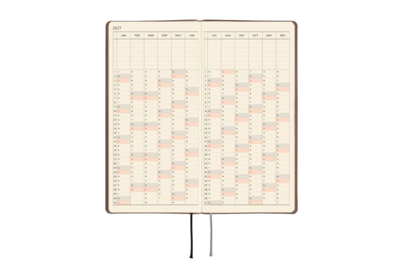 Hobonichi Techo Weeks 2027 Smooth_ Cafe au Lait  - kalendarz tygodniowy ENG NOTEKA (6).jpg
