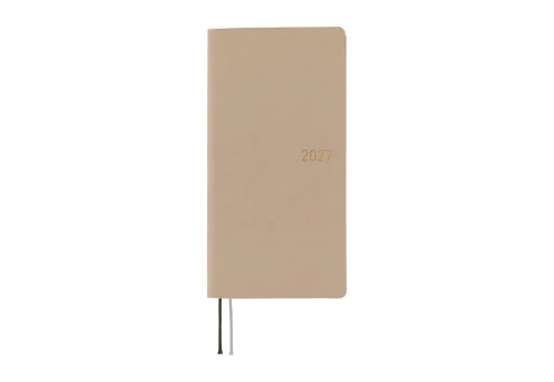 Hobonichi Techo Weeks 2027 Smooth: Café au Lait - kalendarz tygodniowy ENG / Jan Start