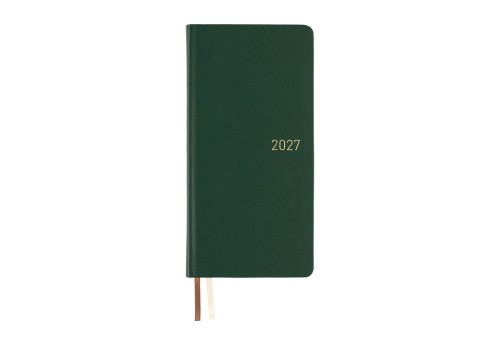 Hobonichi Techo Weeks 2027  Leather_ Forest Green  - kalendarz tygodniowy ENG NOTEKA.jpg