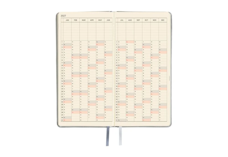 Hobonichi Techo Weeks 2027  Leather_ Noble Silver  - kalendarz tygodniowy ENG NOTEKA (6).jpg