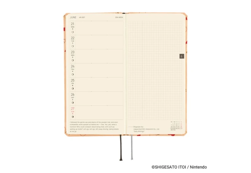 Hobonichi Techo Weeks 2027 MOTHER_ Mr. Saturn Pattern  - kalendarz tygodniowy ENG NOTEKA (5).jpg