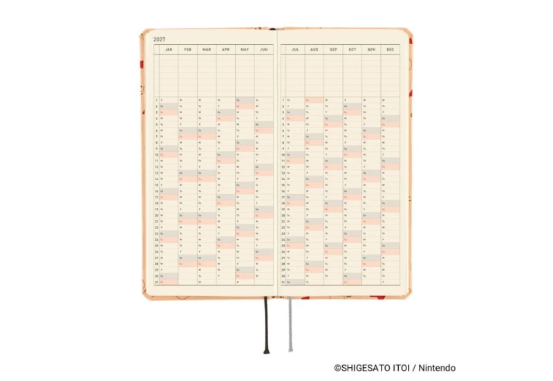 Hobonichi Techo Weeks 2027 MOTHER_ Mr. Saturn Pattern  - kalendarz tygodniowy ENG NOTEKA (6).jpg