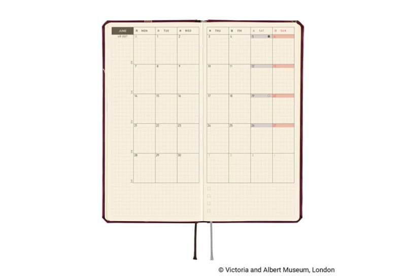 Hobonichi Techo Weeks 2027 V&A Series_ Welcome to the V&A - kalendarz tygodniowy ENG NOTEKA (4).jpg