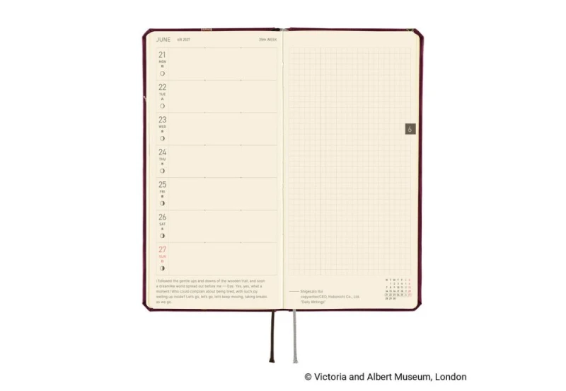 Hobonichi Techo Weeks 2027 V&A Series_ Welcome to the V&A - kalendarz tygodniowy ENG NOTEKA (5).jpg