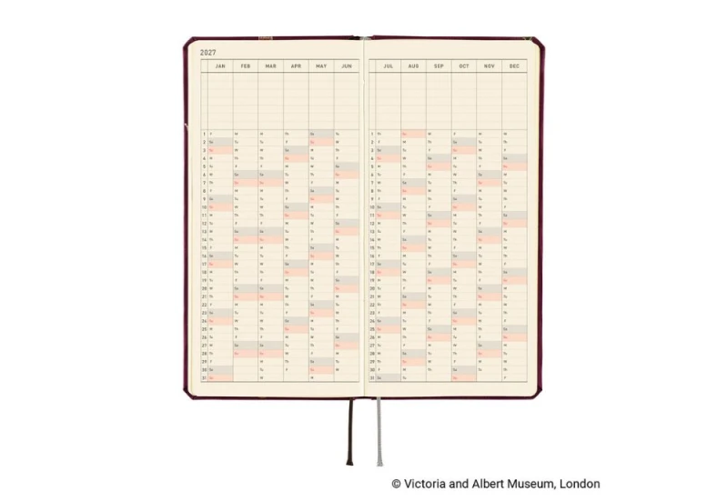 Hobonichi Techo Weeks 2027 V&A Series_ Welcome to the V&A - kalendarz tygodniowy ENG NOTEKA (6).jpg