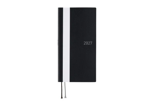 Hobonichi Techo Weeks 2027 White Line Black - kalendarz tygodniowy ENG / Jan Start