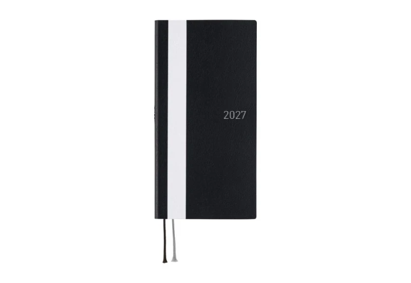 Hobonichi Techo Weeks 2027 White Line Black NOTEKA.jpg