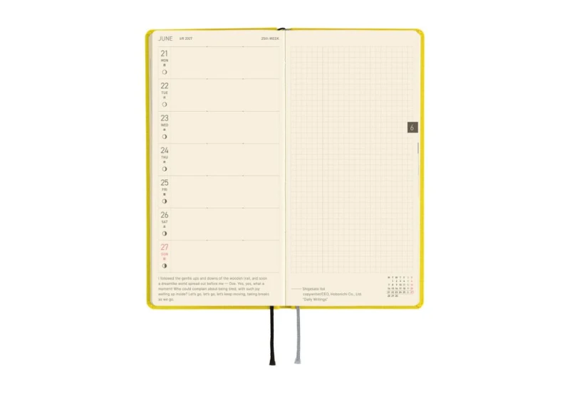 Hobonichi Techo Weeks 2027 Colors_ Canary Yellow NOTEKA (5).jpg