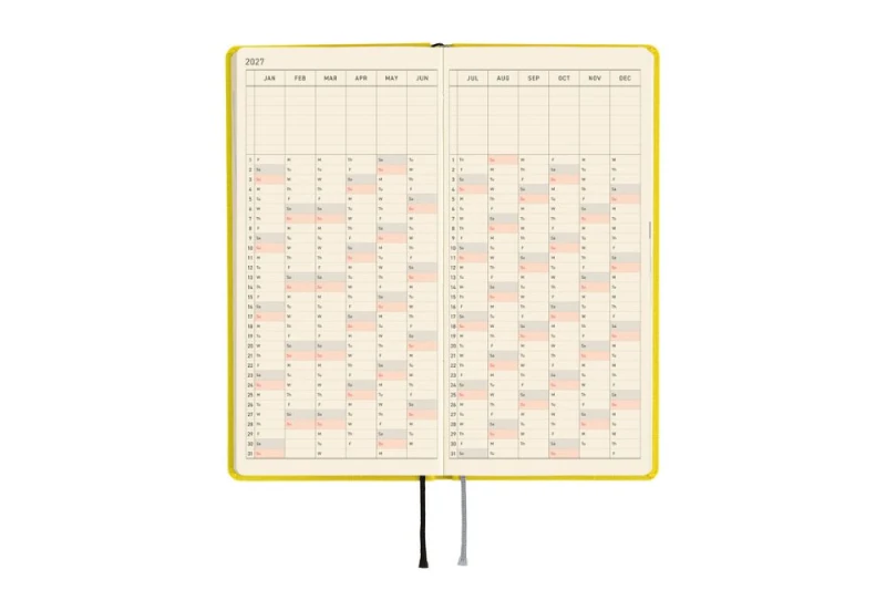 Hobonichi Techo Weeks 2027 Colors_ Canary Yellow NOTEKA (6).jpg