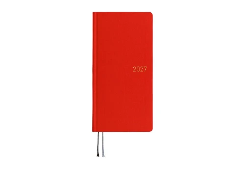 Hobonichi Techo Weeks 2027 Colors: Poppy Red - kalendarz tygodniowy ENG / Jan Start