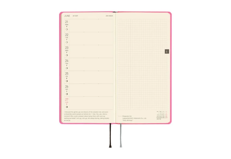 Hobonichi Techo Weeks 2027 Colors_ Pink Sapphire NOTEKA (5).jpg