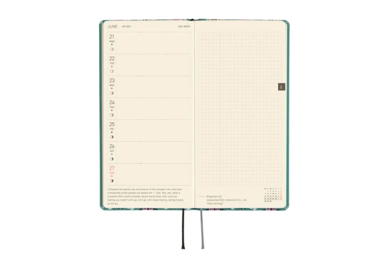 Hobonichi Techo Weeks 2027 Yumi Kitagishi_ White Cat Wallpaper NOTEKA (5).jpg