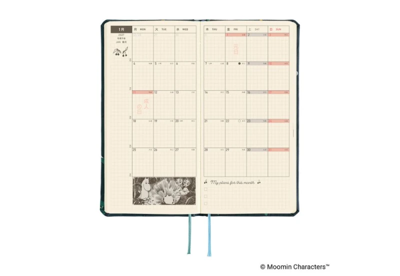 Hobonichi Techo Weeks 2027 Moomin_ A Day in the Life of Snufkin NOTEKA.jpg