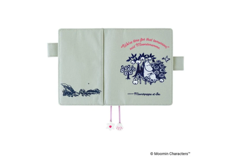 Hobonichi okładka A6 Moomin_ My Yard (Pale Mint) NOTEKA (3).jpg