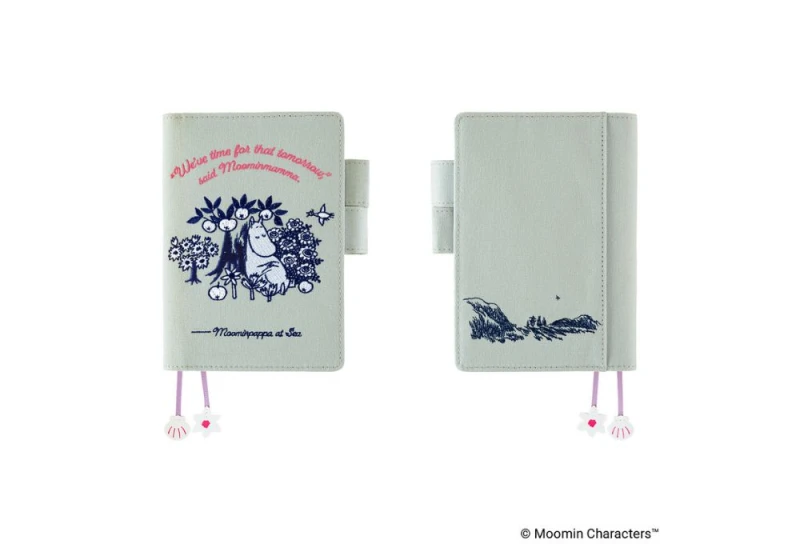 Hobonichi okładka A6 Moomin_ My Yard (Pale Mint) NOTEKA (5).jpg