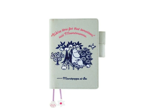 Hobonichi Techo Original A6 Cover: Moomin: My Yard (Pale Mint) - okładka
