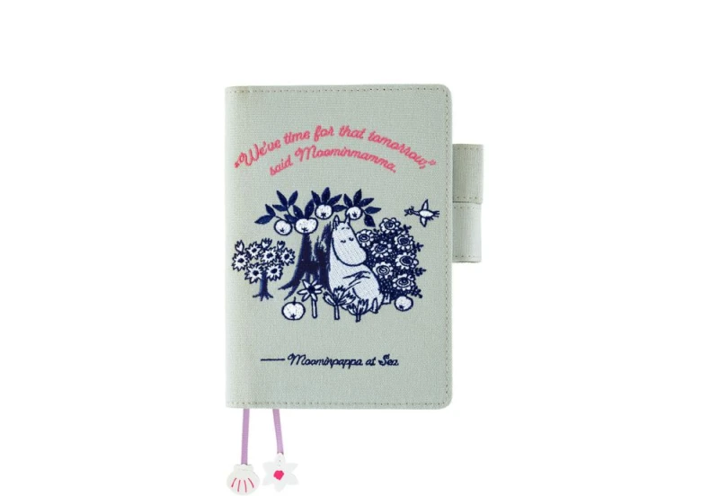 Hobonichi okładka A6 Moomin_ My Yard (Pale Mint) NOTEKA.jpg