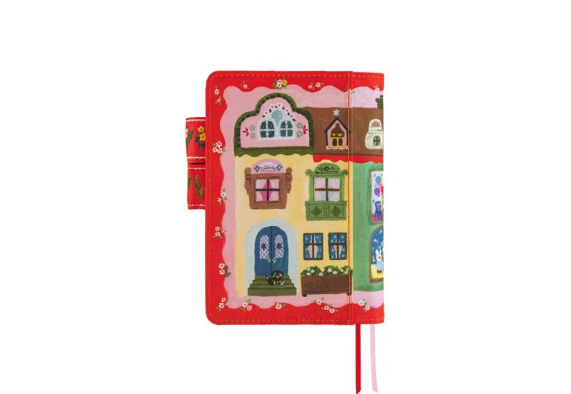 Hobonichi okładka A6 Yumi Kitagishi_ White Cat House NOTEKA (2).jpg