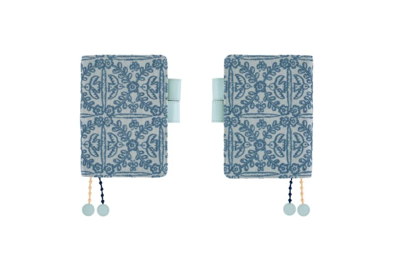 Hobonichi Techo Original A6 Cover_ mina perhonen_ felice (Blue) NOTEKA (5).jpg