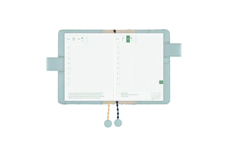 Hobonichi Techo Original A6 Cover_ mina perhonen_ felice (Blue) NOTEKA (6).jpg