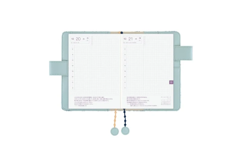 Hobonichi Techo Original A6 Cover_ mina perhonen_ felice (Blue) NOTEKA (7).jpg