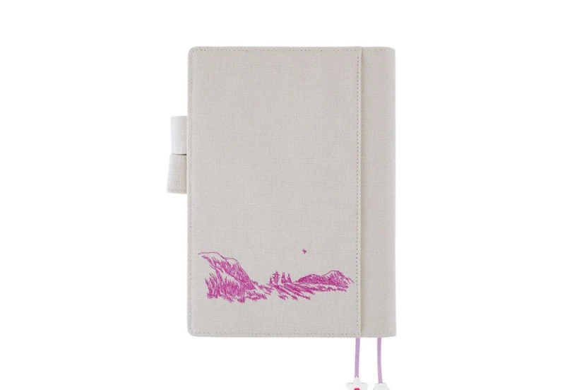 Hobonichi Techo Cousin A5 Cover Moomin_ My Yard (Pink Gray) NOTEKA (2).jpg