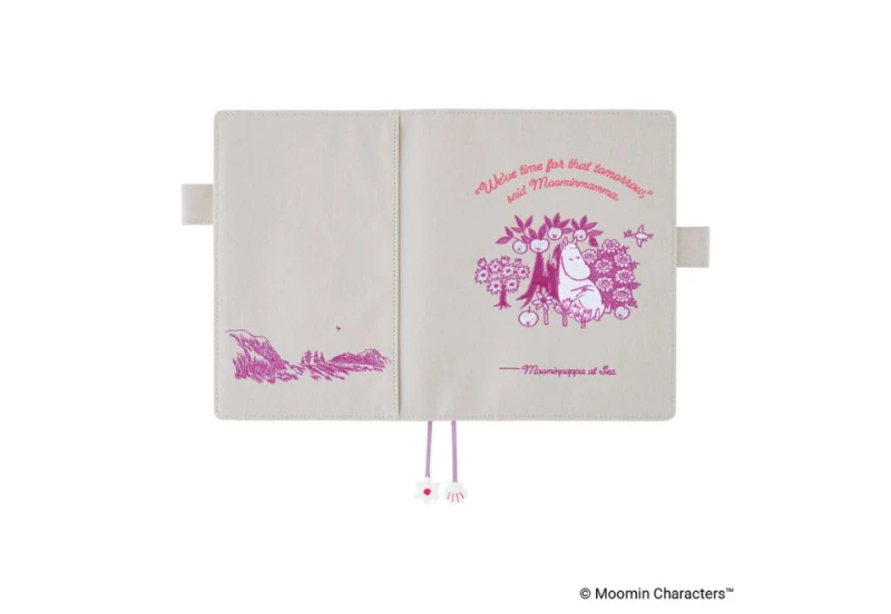 Hobonichi Techo Cousin A5 Cover Moomin_ My Yard (Pink Gray) NOTEKA (3).jpg