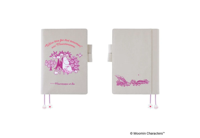Hobonichi Techo Cousin A5 Cover Moomin_ My Yard (Pink Gray) NOTEKA (5).jpg