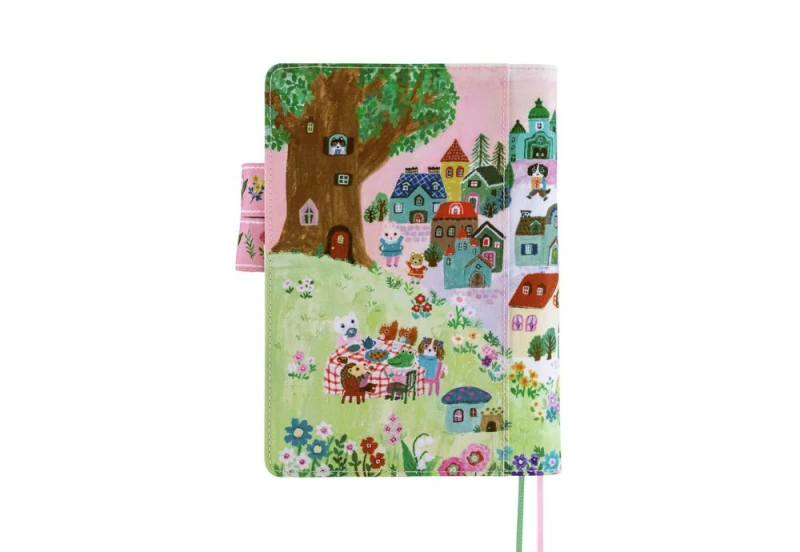 Hobonichi Techo Cousin A5 Cover Yumi Kitagishi_ White Cat Village NOTEKA (2).jpg