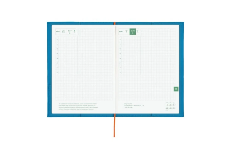 Hobonichi Techo Cousin A5 Cover Folio_ Ocean Blue NOTEKA (6).jpg