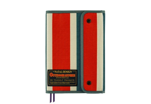 Hobonichi Techo Cousin A5 Cover Natal Design: Hello New Day! (Retro Stripe) - okładka