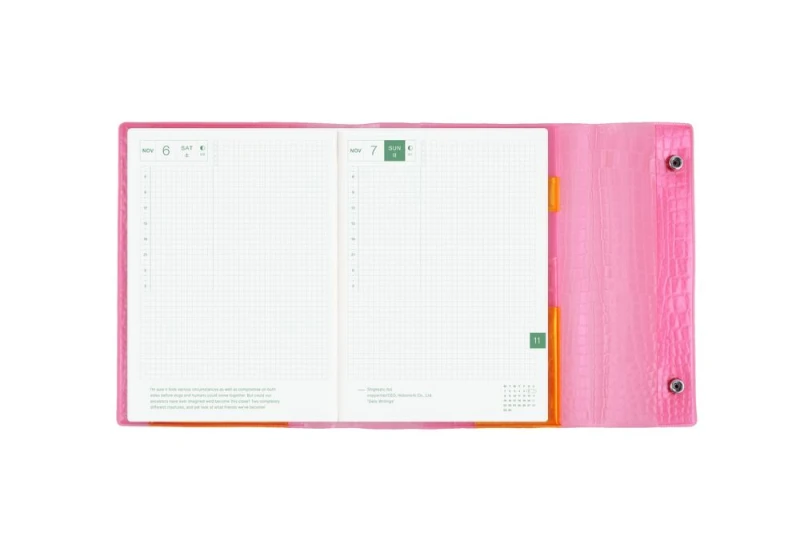 Hobonichi Techo Cousin A5 Cover_ beautiful people_ Nothing to Hide (Pink) NOTEKA (9).jpg